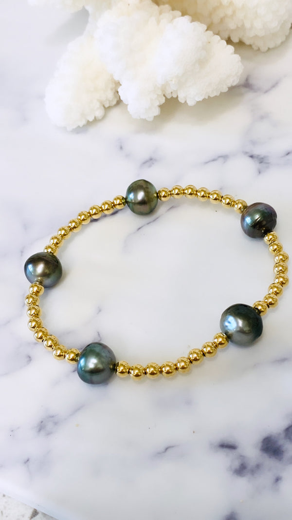 Tahitian 5 pearl bracelet