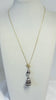 Double Hebrew Shell Toggle necklace
