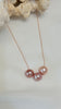 Triple Ombre Pearl necklace - Rose Gold