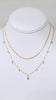 Celestial necklace - Ombre Silver Keshi