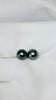 9-10mm Tahitian stud earrings - 14k gold filled