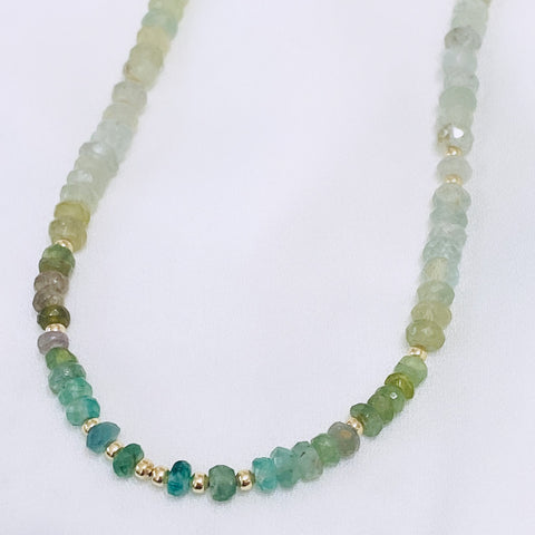 Emerald x Chrysoprase necklace