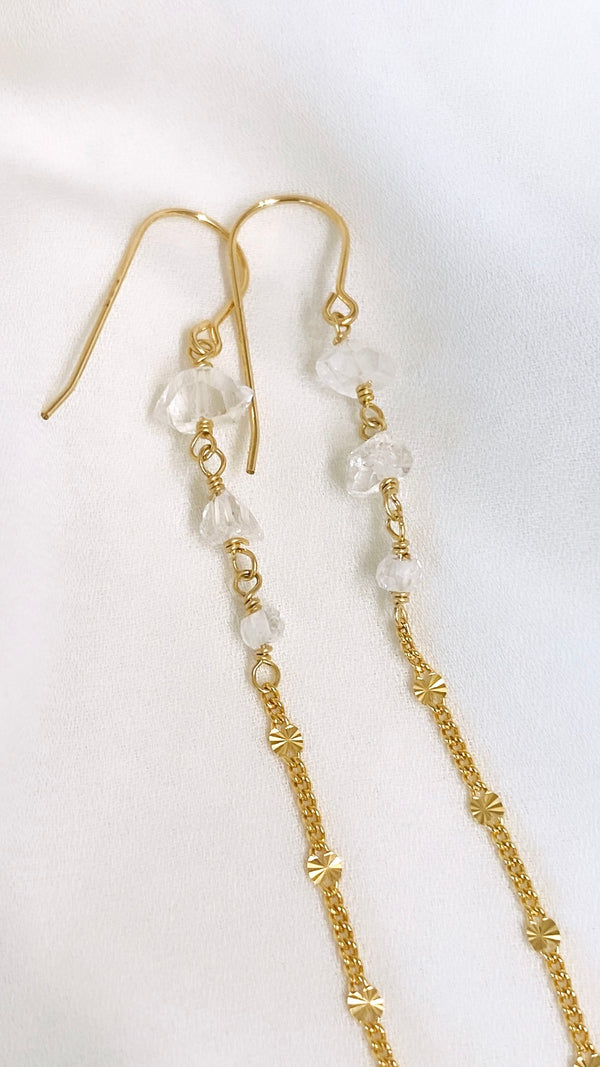 Mira earrings - Herkimer