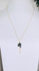 Trellis lariat - Purple Blue Tahitian pearl