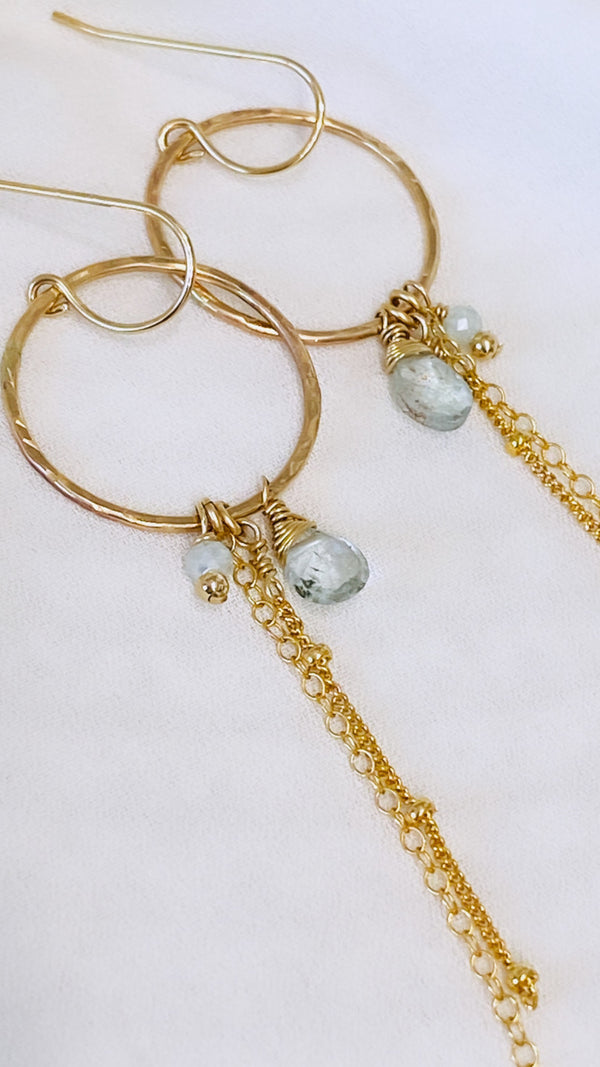 Siena gemstone earrings