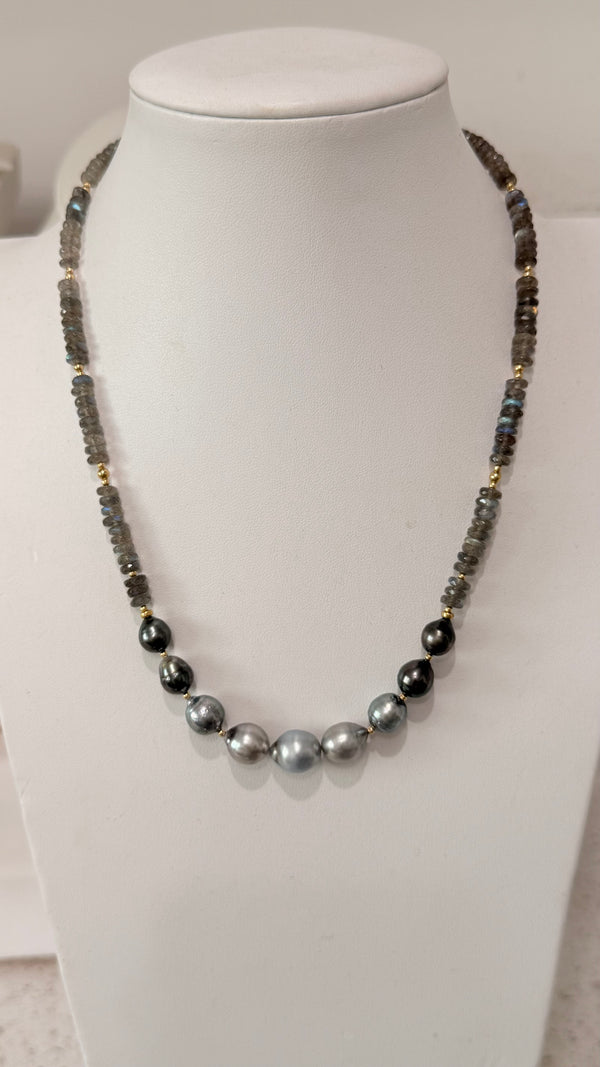 ARIEL 9 necklace - Labradorite