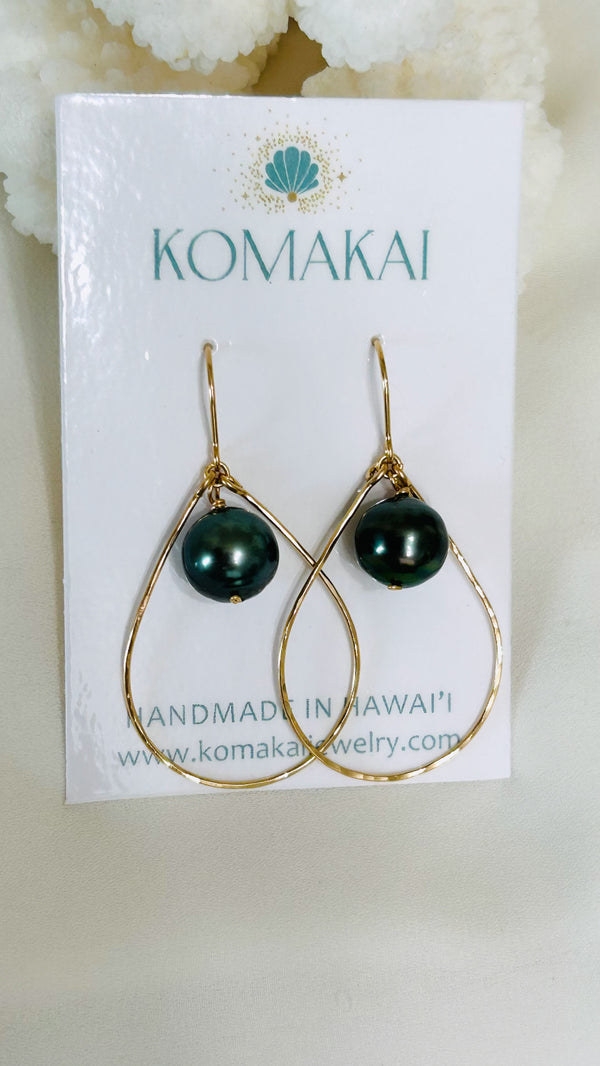 Tahitian Pearl Teardrop earrings