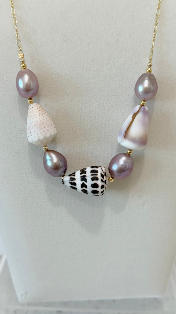 MONACO Shell x Pearl necklace
