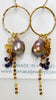 Trellis hoop earrings - Rainbow Edison Pearl