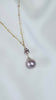 Mini Hebrew shell x Edison pearl necklace