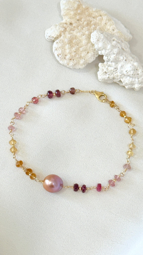 LANIKAI bracelet - Pink Edison Pearl