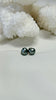 Tahitian Keshi studs - Peacock
