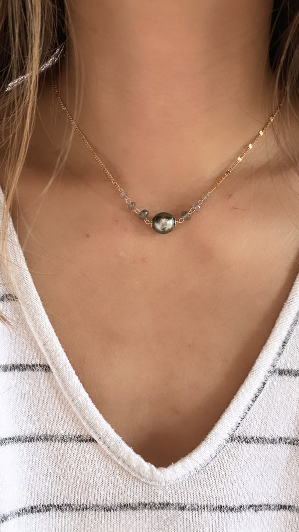 CLARICE necklace -  Tahitian pearl