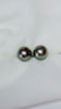 9-10mm Tahitian stud earrings - 14K