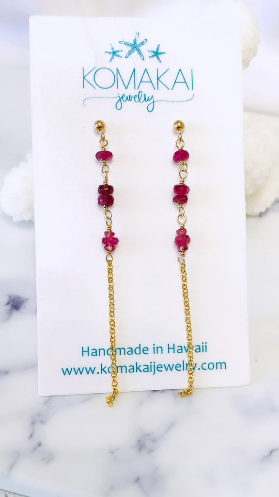 Mira earrings - Tourmaline