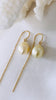 South Sea threader earrings