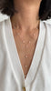 Dewdrop station lariat - Freshwater keshi