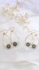 Floating Tahitian pearl earrings
