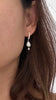 Pearl line earrings - Pikake