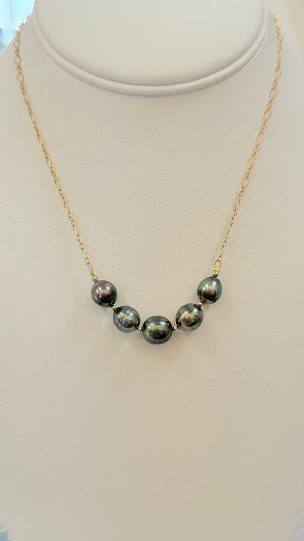 VENUS Pearl necklace - Peacock Tahitian