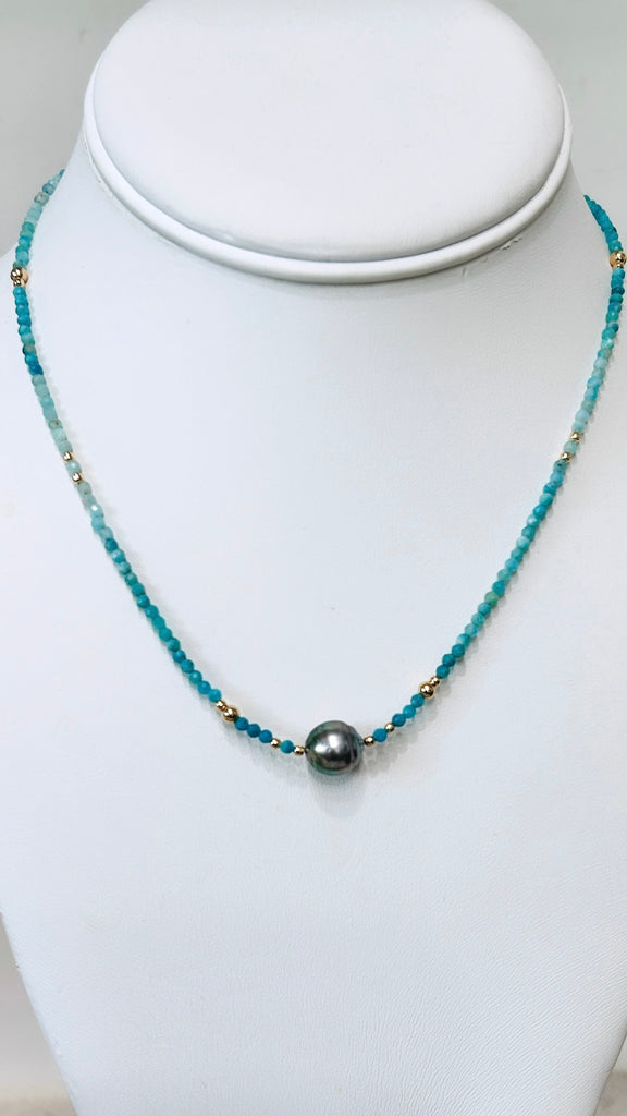 DAYDREAM necklace - Turquoise x Tahitian