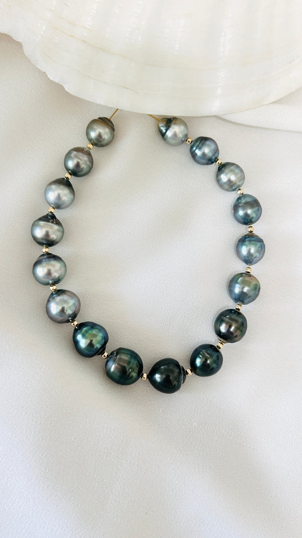 Tahitian pearl momi bracelet
