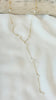 Dewdrop station lariat - Freshwater keshi
