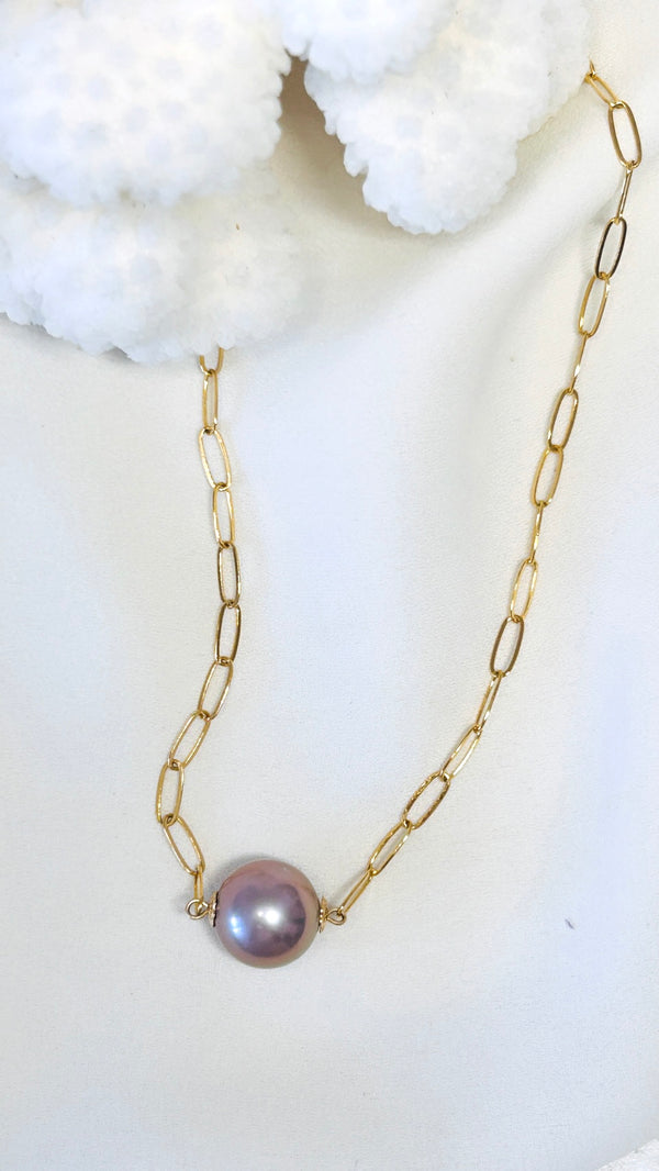 Stella necklace - Pink Edison