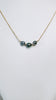 14K Triple Keshi necklace