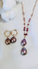 Lanikai double pearl necklace - Magenta Edison