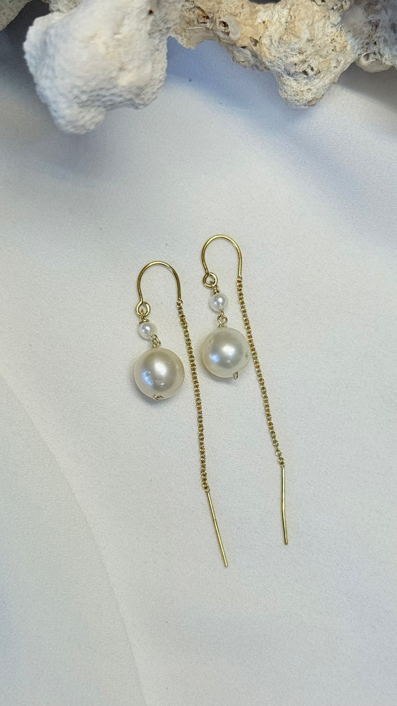 SWAY threaders - South Sea pearl