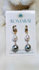 Coco earrings - White x silver