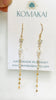Tulum drop earrings - Akoya keshi