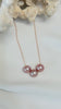 Triple Pearl necklace - Rose Gold