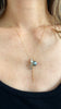 Trellis lariat - Tahitian pearl x moss aquamarine