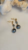 SWAY post earrings - Tahitian pearl