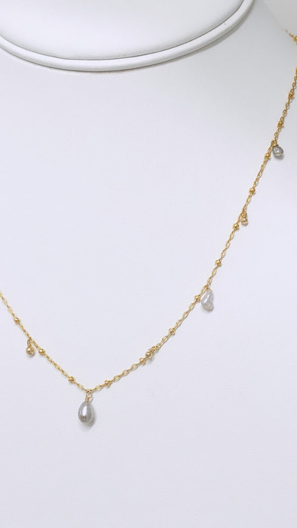 Celestial Keshi necklace