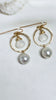 Gillian hoop earrings - Freshwater Pearl