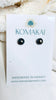 Dark Tahitian Keshi studs - 5mm
