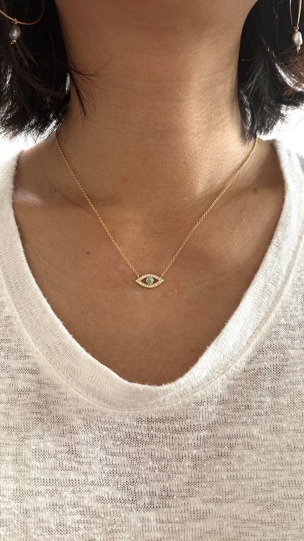 Evil Eye turquoise necklace