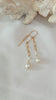 SWAY long drop earrings - Freshwater pearl
