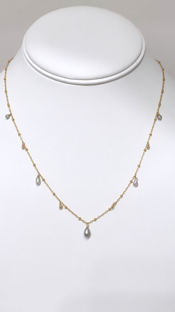 Celestial Keshi necklace