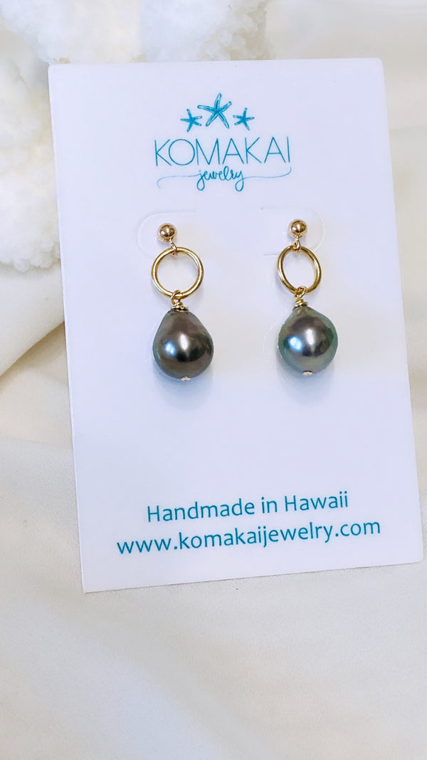 Tahitian post earrings