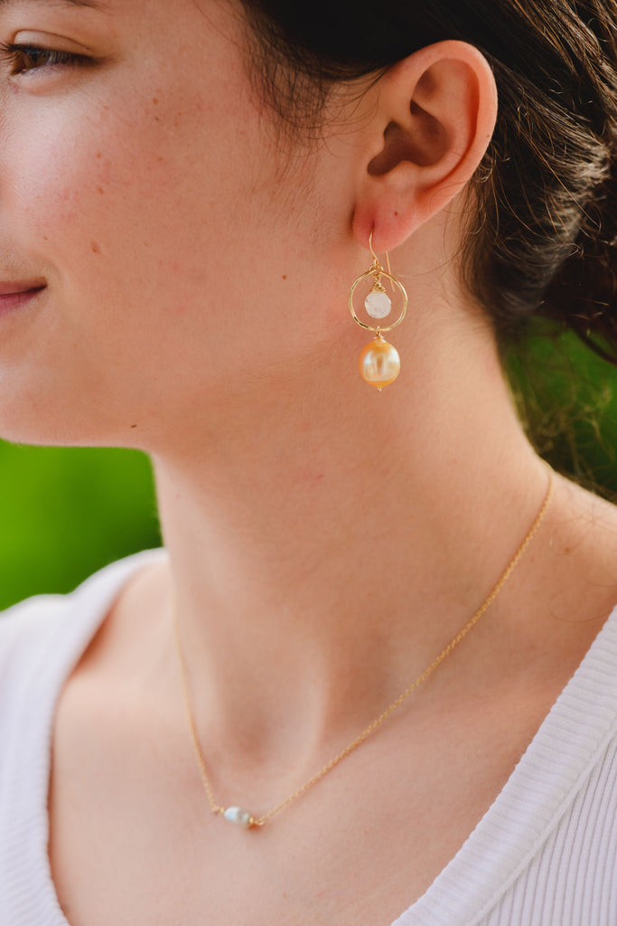 Gillian hoop earrings - South Sea