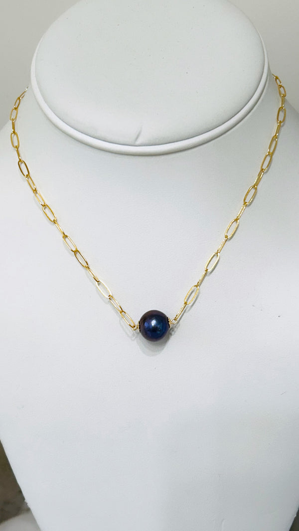 Stella necklace - Purple Edison