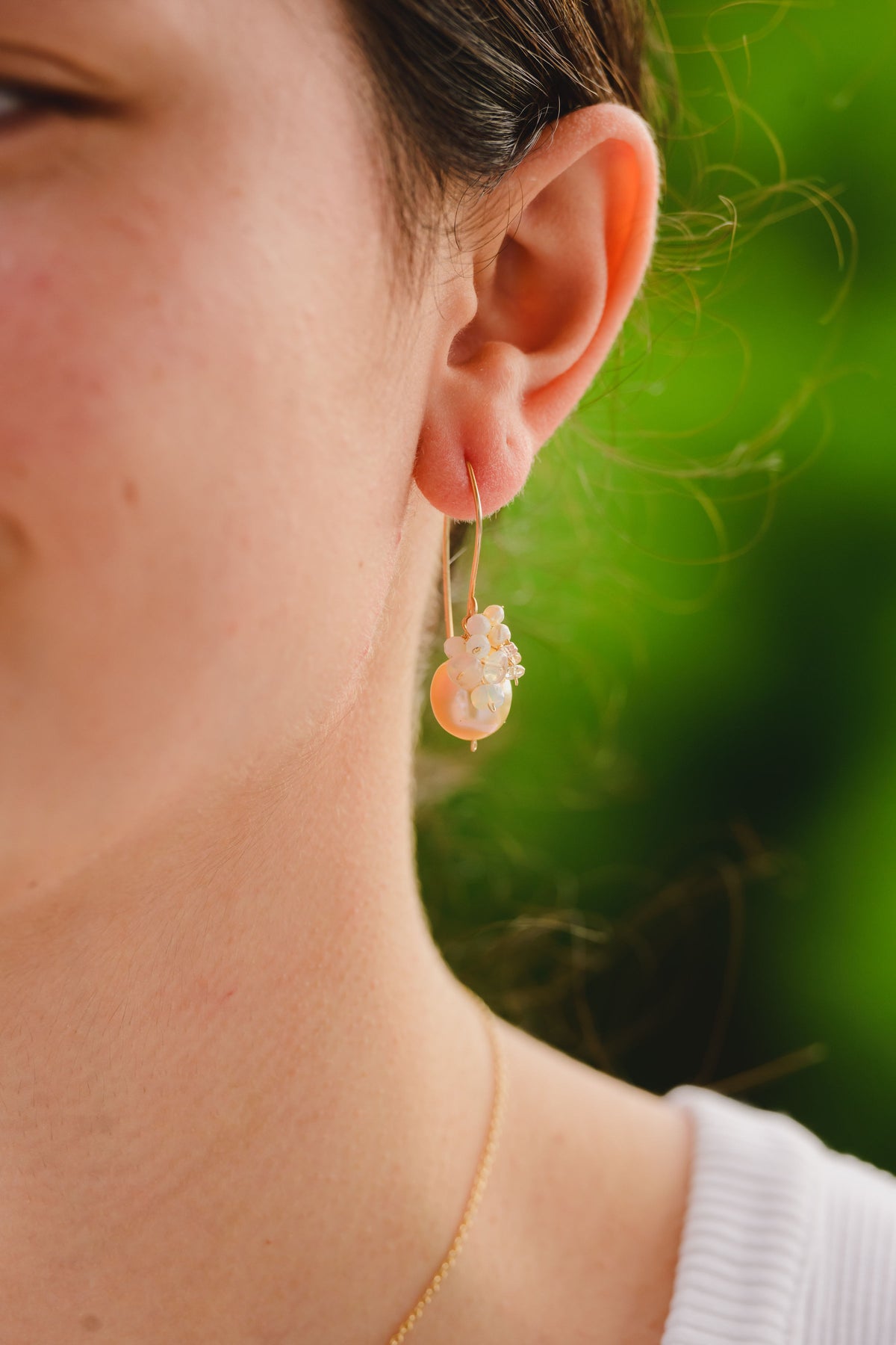 Trellis hook earrings - South Sea – Komakai Jewelry Hawaii