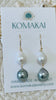 Coco earrings - White x silver