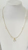 Freshwater keshi x Druzy charm necklace
