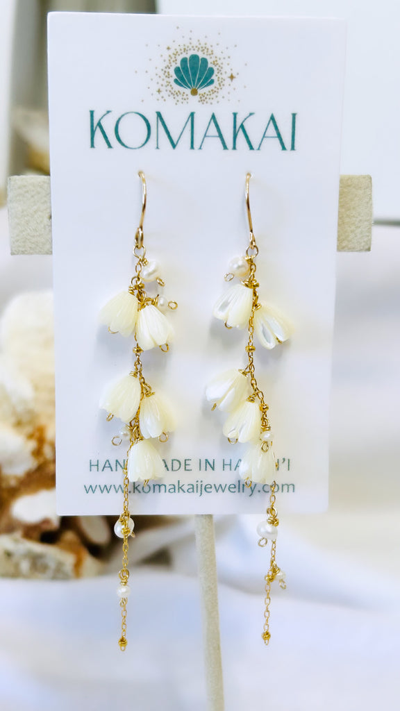 WATERFALL earrings - Pikake