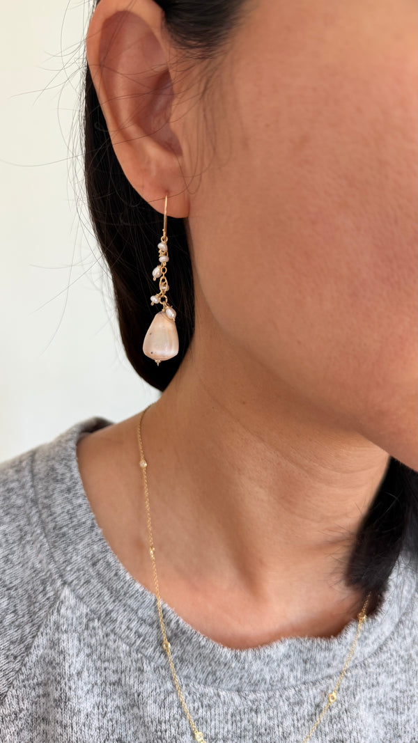 Sprinkle shell earrings